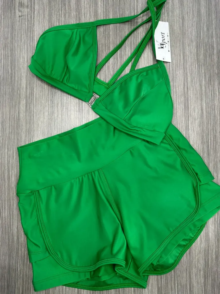 [10105087] PANTALONETA + TOP (VERDE)