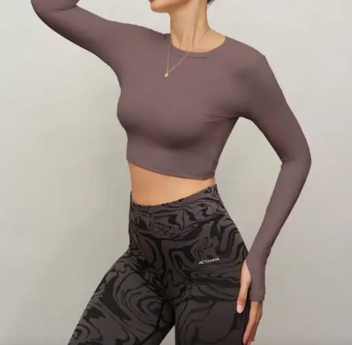 BLUSA CORTA MANGA LARGA IMPORTADA SIN COPA 